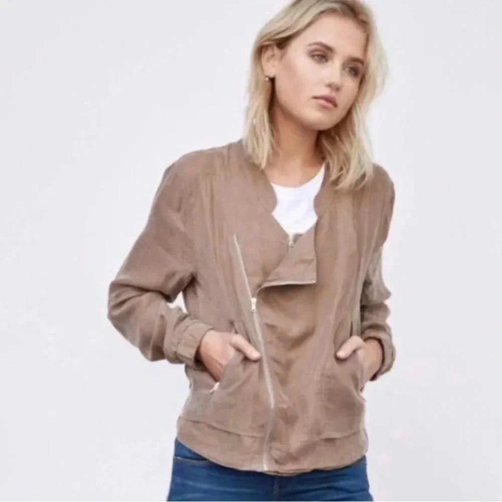 Blank NYC Double Asymmetrical Zip Moto Jacket Size Medium